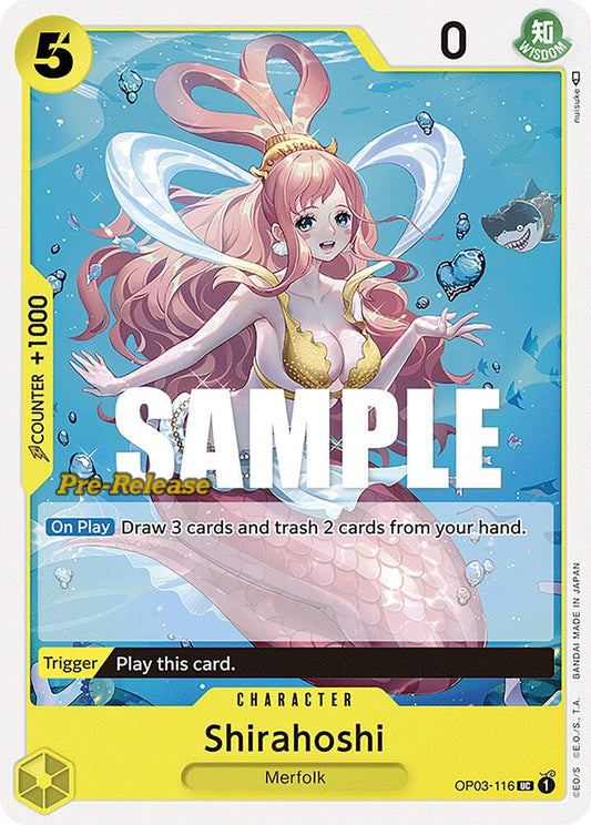 Shirahoshi [OP03-116] OP03 Pillars of Strength - Pre-release Pack
