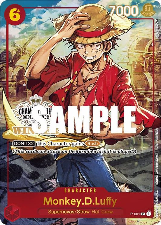 Monkey.D.Luffy [P-001] Store Championship 2023 Wave 1 Winner Trophy