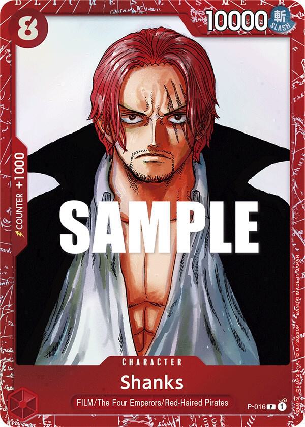 Shanks [P-016] Premium Card Collection - Film Red Edition