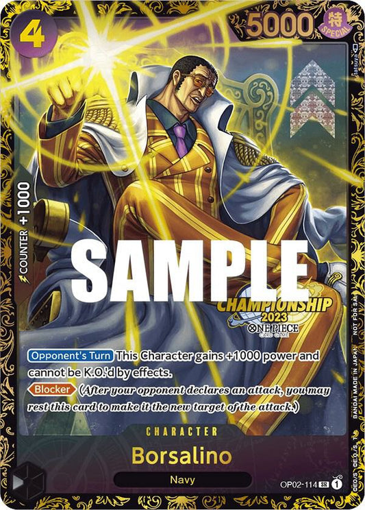 Borsalino [OP02-114] Championship 2023 Top Prize Pack