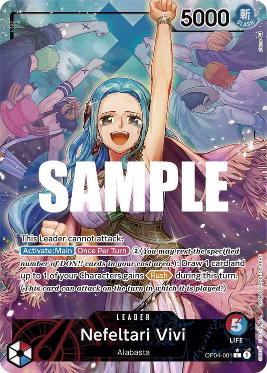 ネルフェルタリ・ヴィヴィ（パラレル）[OP04-001] OP04 ブースターパック - キングダムズ・オブ・イントリグ