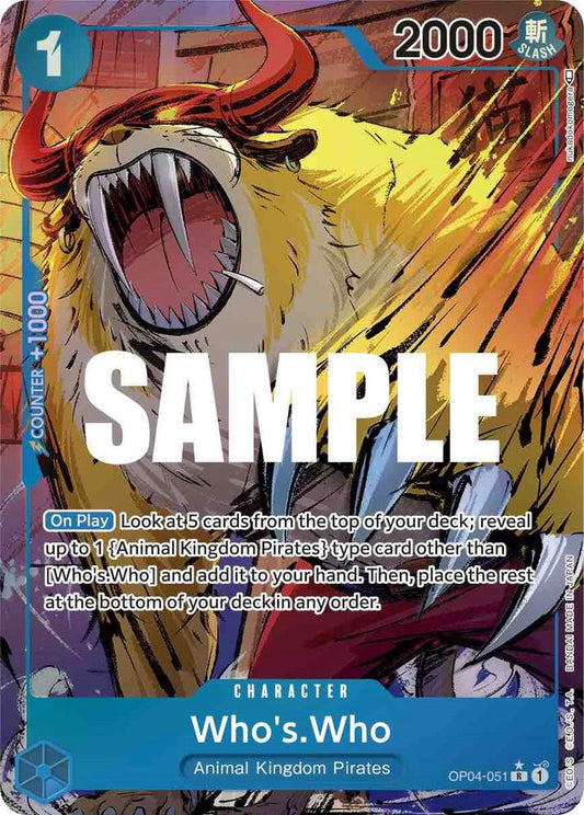 Who's.Who (パラレル) [OP04-051] OP04 ブースターパック - Kingdoms of Intrigue 