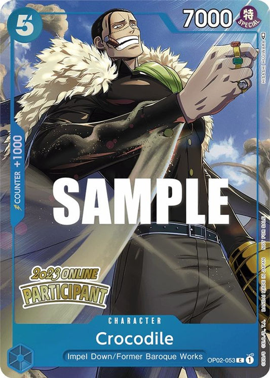 Crocodile (Online Regional 2023) [Participant] - One Piece Promotion Cards (OP-PR)