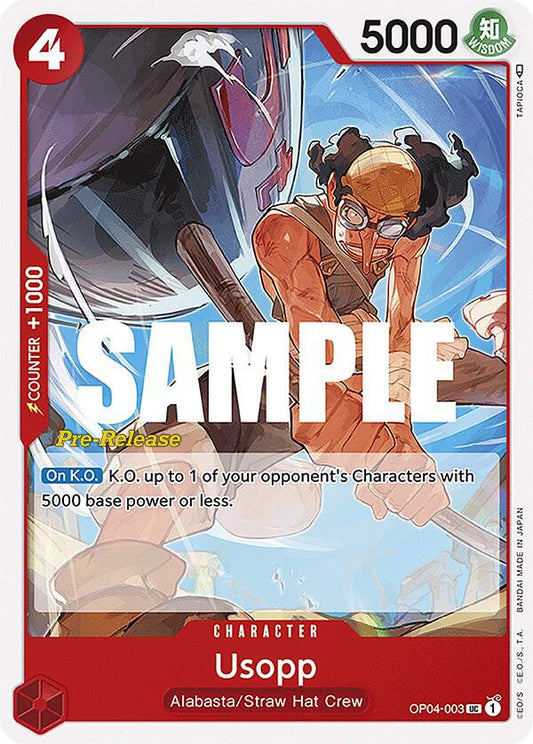 Usopp [OP04-003] OP04 Kingdoms of Intrigue - Pre-release Pack