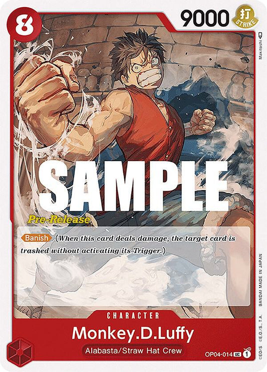 Monkey.D.Luffy [OP04-014] OP04 Kingdoms of Intrigue - Pre-release Pack