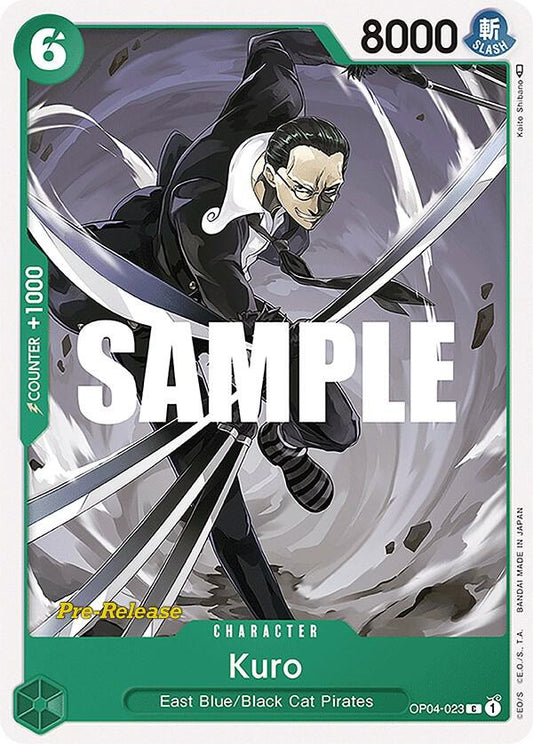 Kuro [OP04-023] OP04 Kingdoms of Intrigue - Pre-release Pack