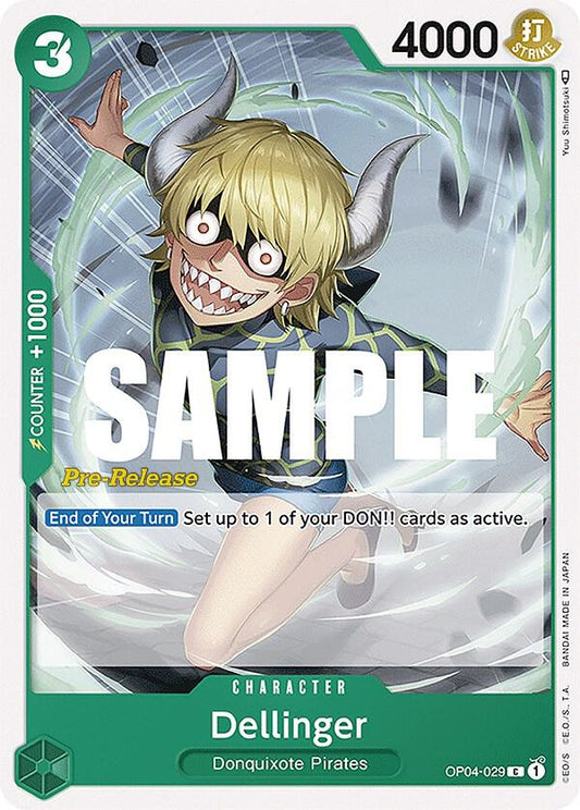 Dellinger [OP04-029] OP04 Kingdoms of Intrigue - Pre-release Pack