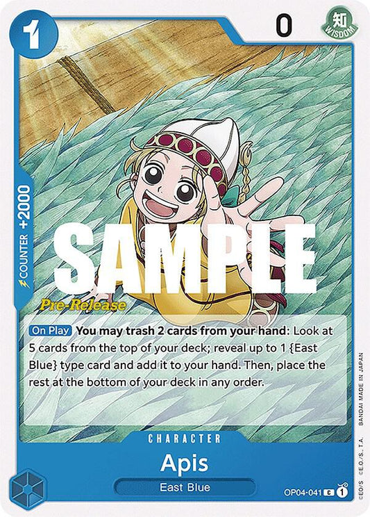 Apis [OP04-041] OP04 Kingdoms of Intrigue - Pre-release Pack