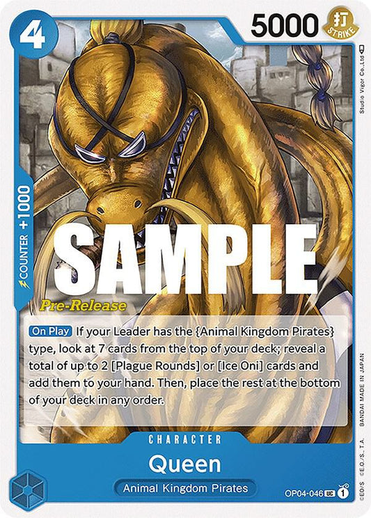 Queen [OP04-046] OP04 Kingdoms of Intrigue - Pre-release Pack