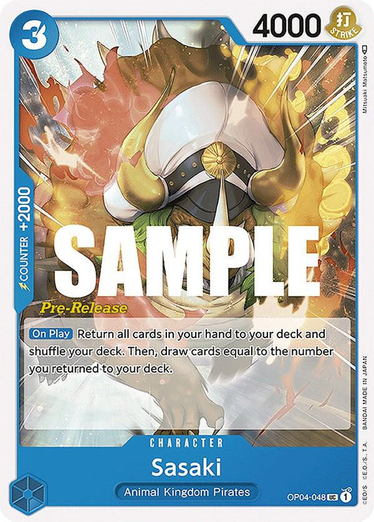 Sasaki [OP04-048] OP04 Kingdoms of Intrigue - Pre-release Pack