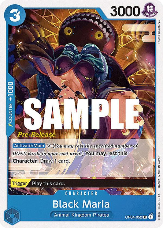 Black Maria [OP04-052] OP04 Kingdoms of Intrigue - Pre-release Pack