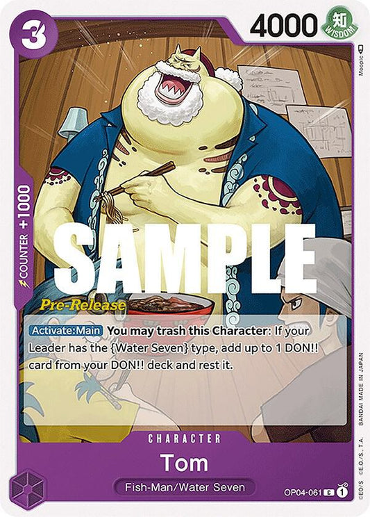 Tom [OP04-061] OP04 Kingdoms of Intrigue - Pre-release Pack