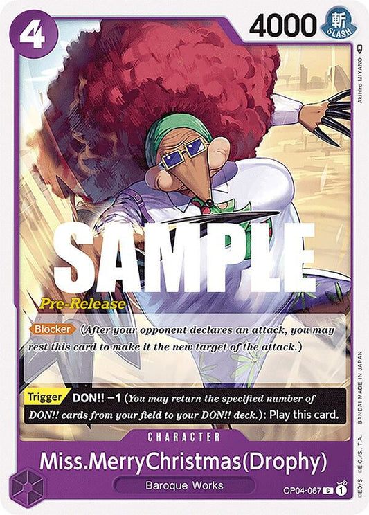 Miss.MerryChristmas(Drophy) [OP04-067] OP04 Kingdoms of Intrigue - Pre-release Pack