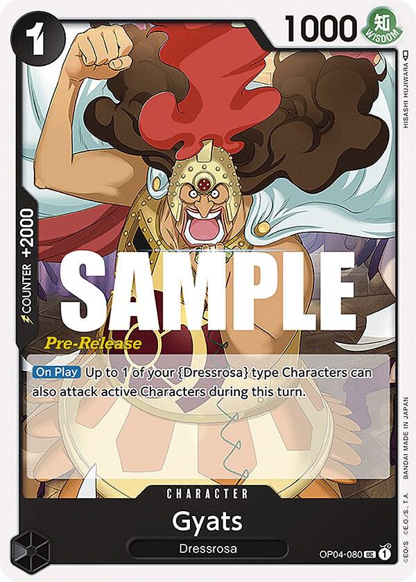 Gyats [OP04-080] OP04 Kingdoms of Intrigue - Pre-release Pack