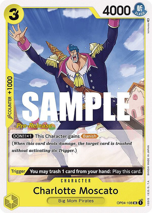 Charlotte Moscato [OP04-108] OP04 Kingdoms of Intrigue - Pre-release Pack