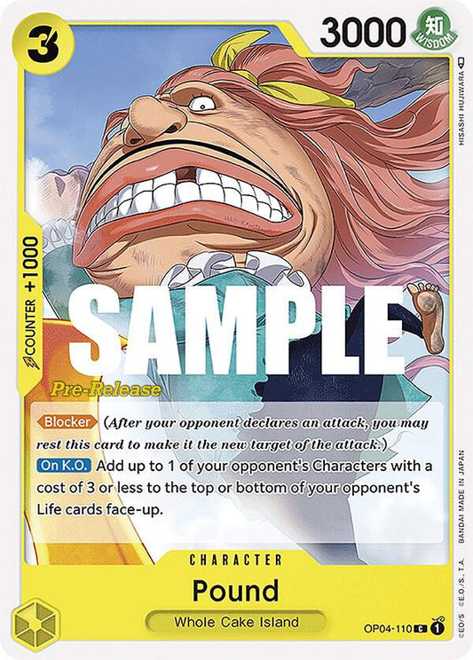 Pound [OP04-110] OP04 Kingdoms of Intrigue - Pre-release Pack