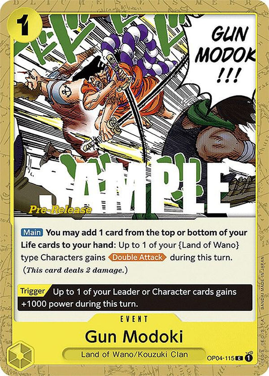 Gun Modoki [OP04-115] OP04 Kingdoms of Intrigue - Pre-release Pack
