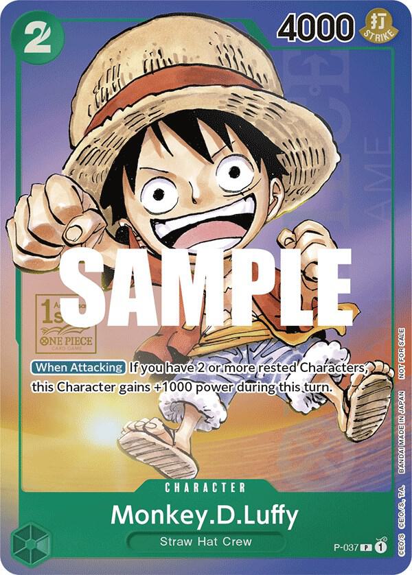 Monkey.D.Luffy [P-037] 1st Anniversary - Promo