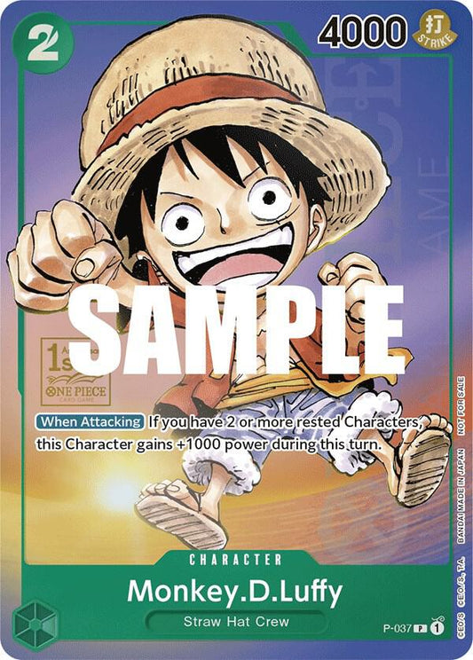 Monkey.D.Luffy [P-037] 1st Anniversary - Promo
