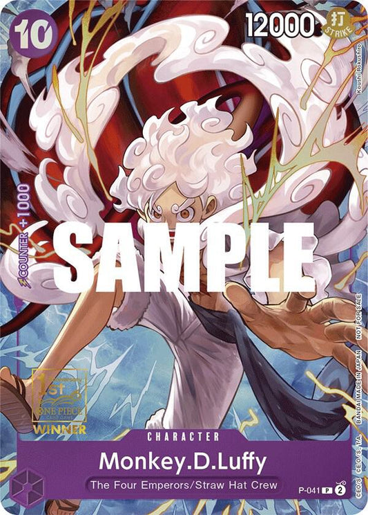 Monkey.D.Luffy [P-041] 1st Anniversary - Promo Winner