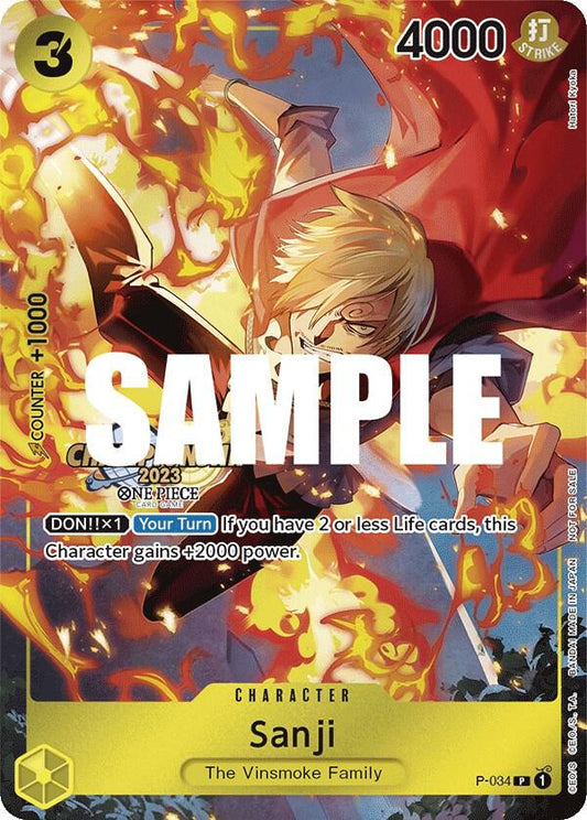 Sanji [P-034] Championship 2023 Event Pack