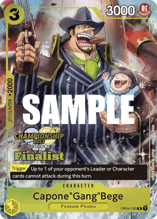 Capone"Gang"Bege [OP04-100] Championship 2023 Top Players Finalist Pack