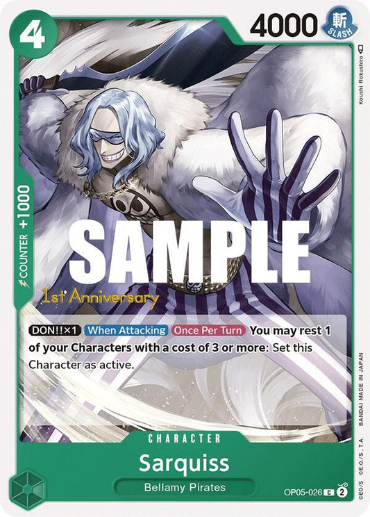 Sarquiss [OP05-026] 1st Anniversary - Tournament Pack