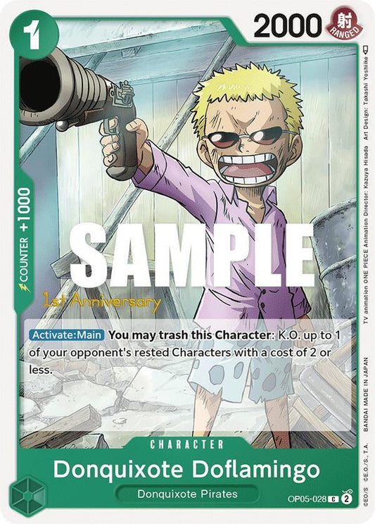 Donquixote Doflamingo [OP05-028] 1st Anniversary - Tournament Pack