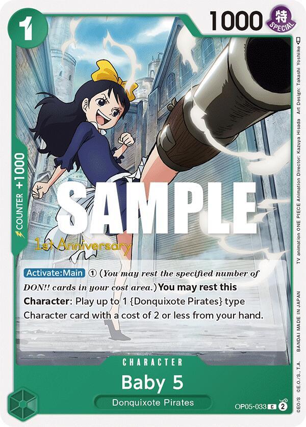 Baby 5 [OP05-033] 1st Anniversary - Tournament Pack
