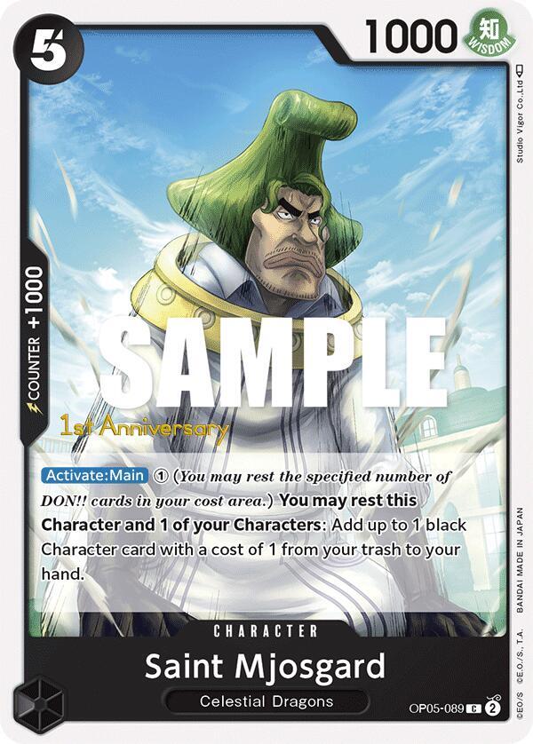 Saint Mjosgard [OP05-089] 1st Anniversary - Tournament Pack