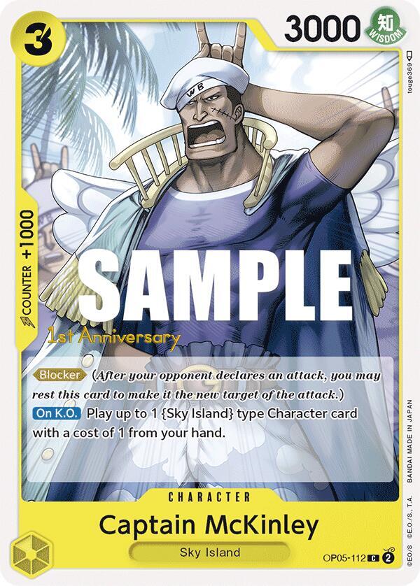 Captain McKinley [OP05-112] 1st Anniversary - Tournament Pack