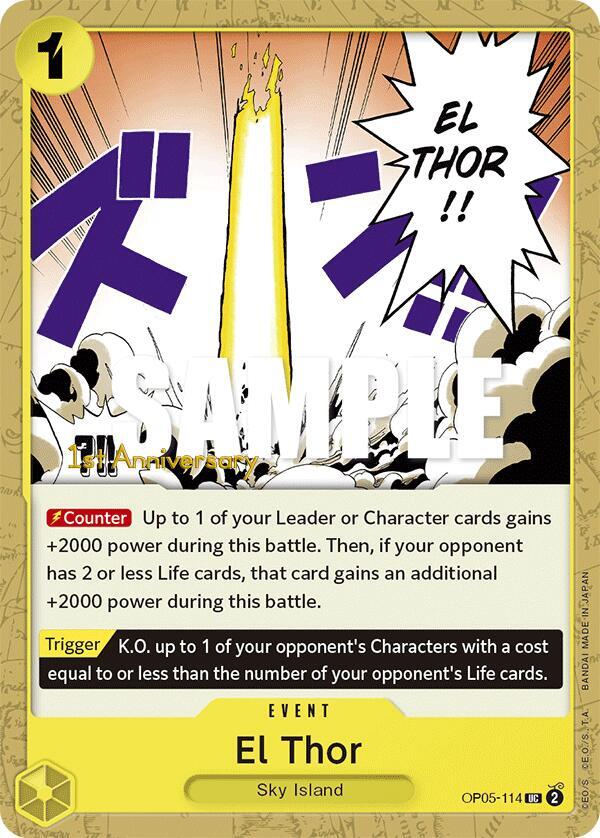 El Thor [OP05-114] 1st Anniversary - Tournament Pack