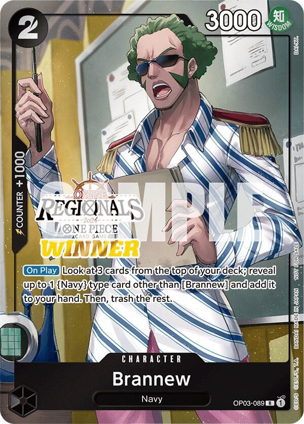 Brannew [OP03-089] Online Regional 2024 Vol. 1 Winner Pack