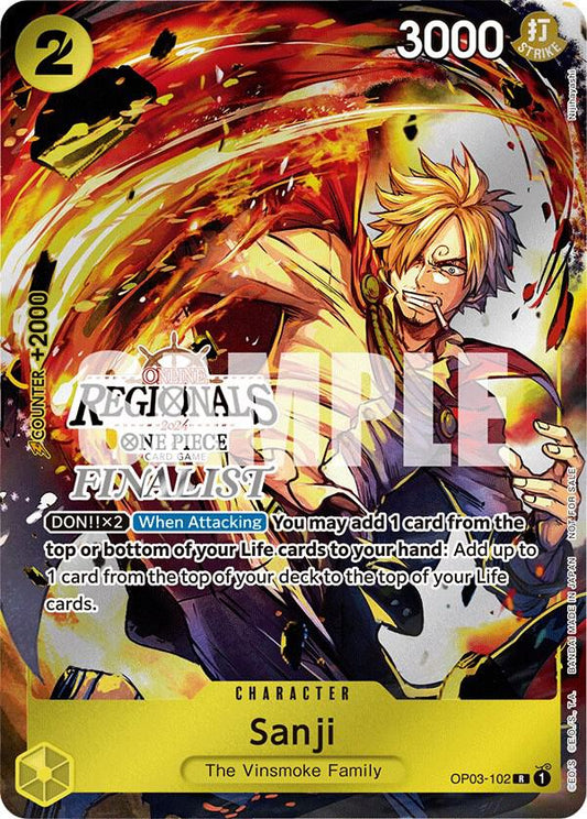 Sanji [OP03-102] Online Regional 2024 Vol. 1 Finalist Pack