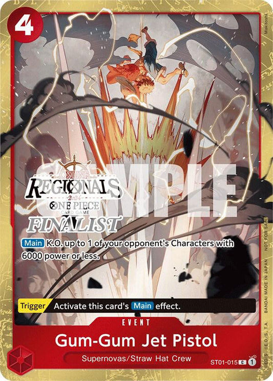 Gum-Gum Jet Pistol [ST01-015] Online Regional 2024 Vol. 1 Finalist Pack