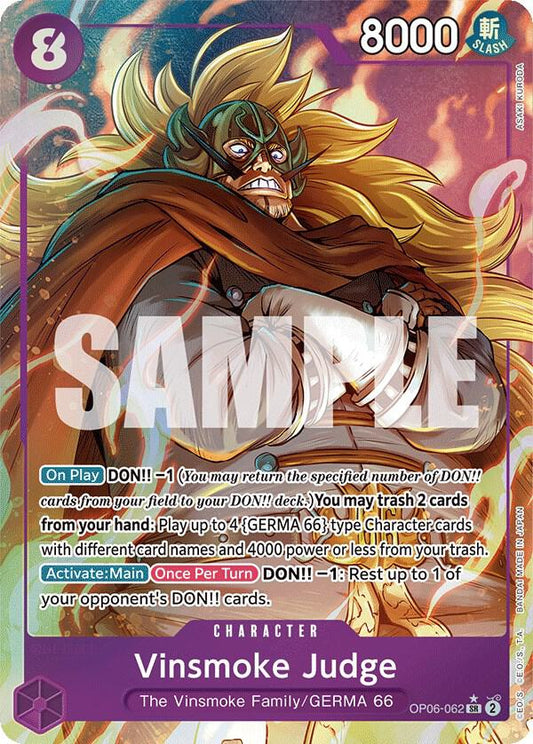 Vinsmoke Judge (Parallel Alternate Art) [OP06-062] OP06 - Wings of the Captain