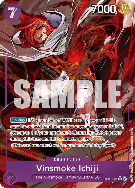 Vinsmoke Ichiji (Parallel Alternate Art) [OP06-061] OP06 - Wings of the Captain