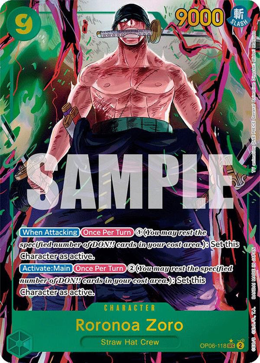 Roronoa Zoro (Parallel Alternate Art) [OP06-118] OP06 - Wings of the Captain