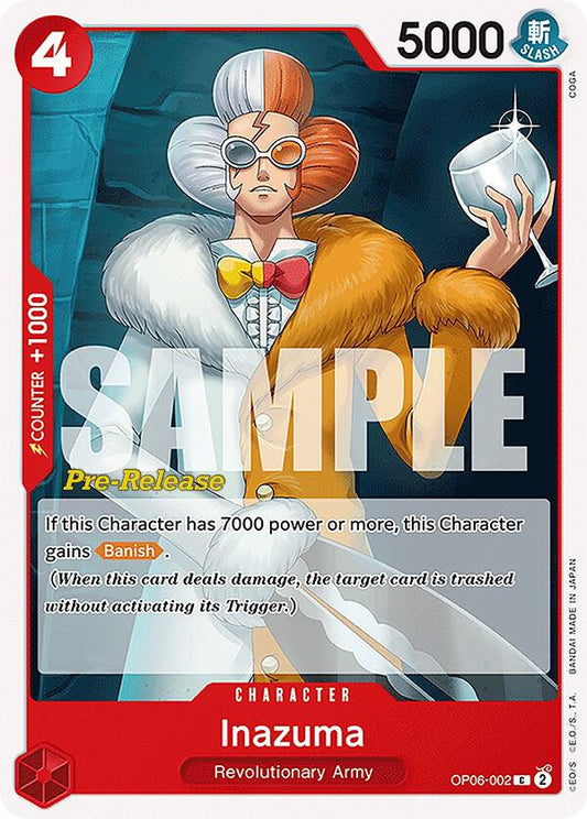 Inazuma [OP06-002] OP06 Wings of the Captain - Pre-release Pack