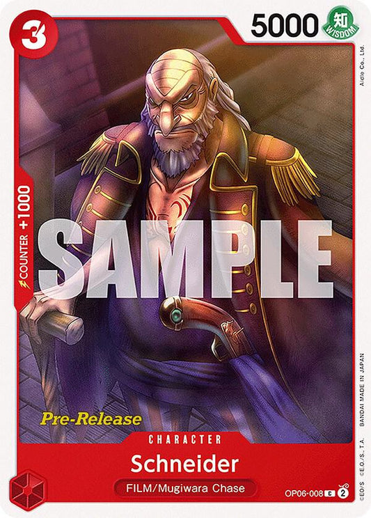Schneider [OP06-008] OP06 Wings of the Captain - Pre-release Pack