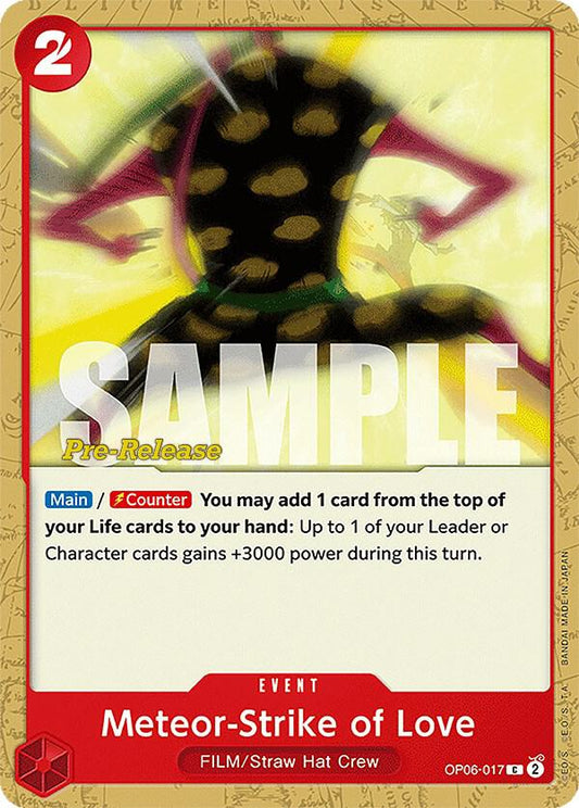 Meteor-Strike of Love [OP06-017] OP06 Wings of the Captain - Pre-release Pack