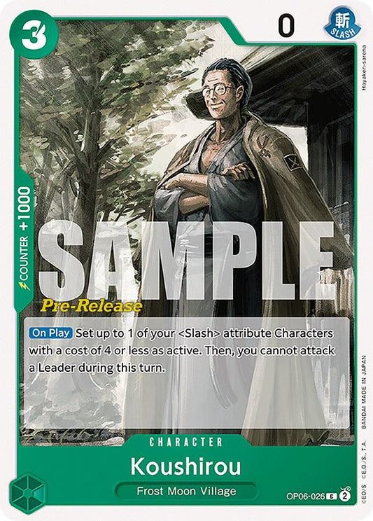 Koushirou [OP06-026] OP06 Wings of the Captain - Pre-release Pack