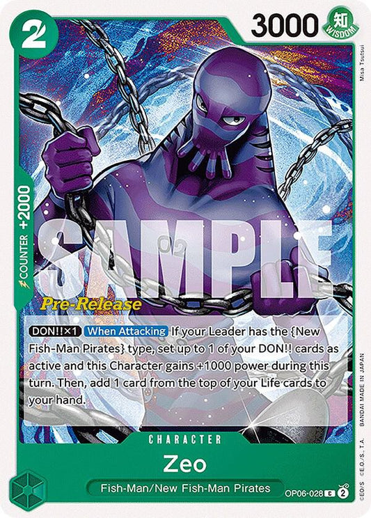 Zeo [OP06-028] OP06 Wings of the Captain - Pre-release Pack