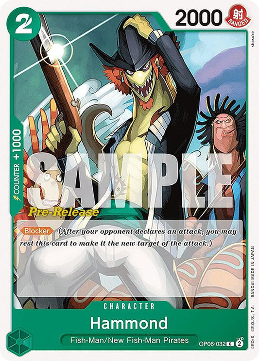 Hammond [OP06-032] OP06 Wings of the Captain - Pre-release Pack