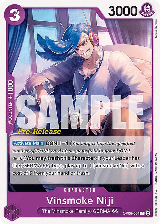 Vinsmoke Niji [OP06-064] OP06 Wings of the Captain - Pre-release Pack