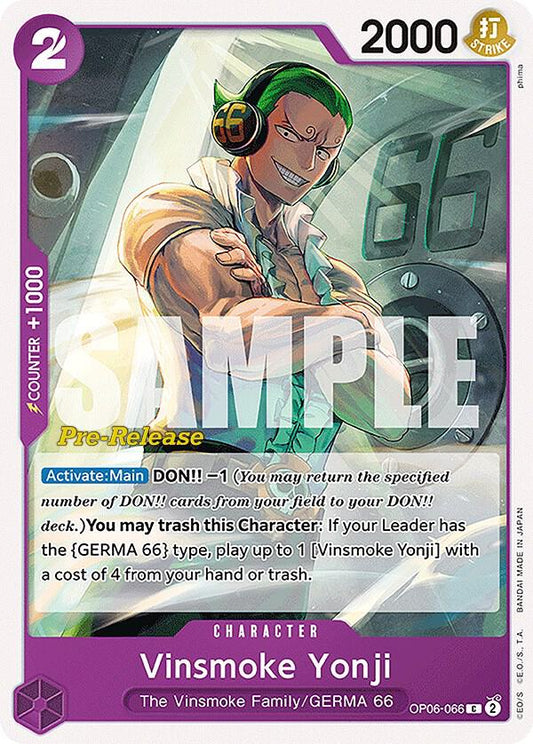 Vinsmoke Yonji [OP06-066] OP06 Wings of the Captain - Pre-release Pack