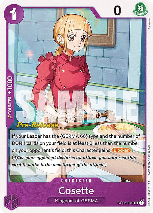 Cosette [OP06-072] OP06 Wings of the Captain - Pre-release Pack