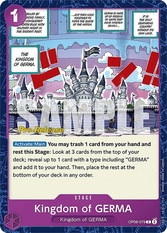 Kingdom of GERMA [OP06-079] OP06 Wings of the Captain - Pre-release Pack
