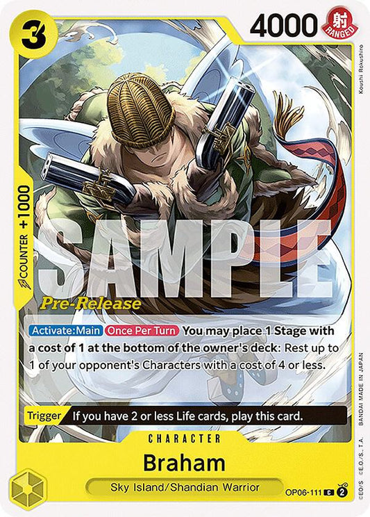 Braham [OP06-111] OP06 Wings of the Captain - Pre-release Pack