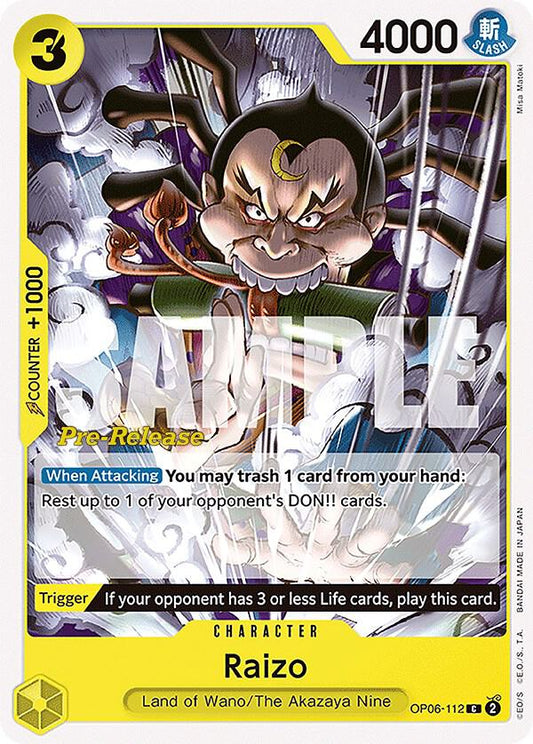 Raizo [OP06-112] OP06 Wings of the Captain - Pre-release Pack